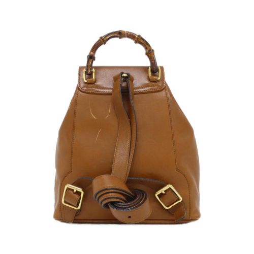 Leather Backpack (Pre-Owned) - Gucci - Modalova