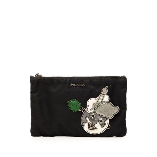 Nylon Leather Handbag Pouch (Pre-Owned) - Prada - Modalova
