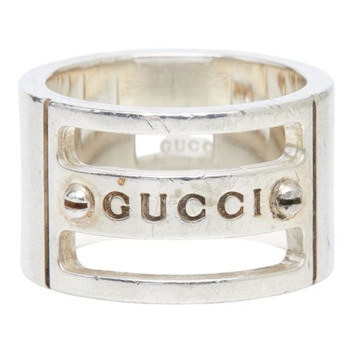 Silver 925 Band Ring (Pre-Owned) - Gucci - Modalova