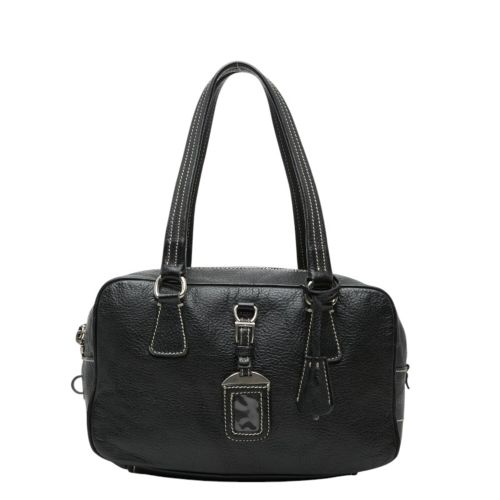 Leather Boston Bag Handbag (Pre-Owned) - Prada - Modalova