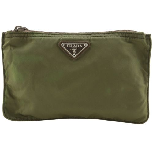 Prada Khaki Nylon Pouch (Pre-Owned) - Prada - Modalova