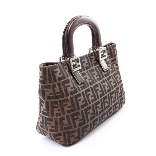 Canvas Leather Handbag Tote Bag (Pre-Owned) - Fendi - Modalova