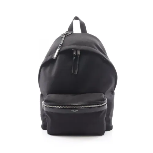 Canvas Leather Backpack Handbag (Pre-Owned) - Saint Laurent - Modalova