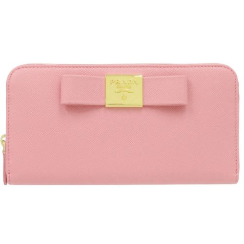 Leather Long Wallet (Bi-Fold) (Pre-Owned) - Prada - Modalova