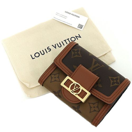 Monogram Reverse Light Monogram Reverse Monogram Canvas Leather Wallet (Tri-Fold) (Pre-Owned) - Louis Vuitton - Modalova