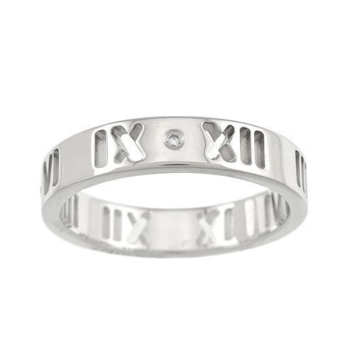 White Gold (18K) Band Ring (Pre-Owned) - Tiffany - Modalova