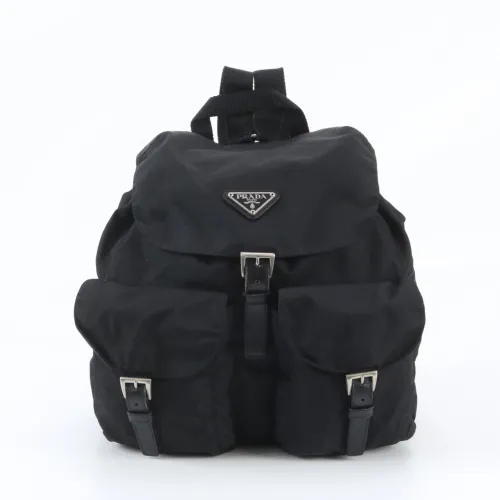 Leather Nylon Backpack (Pre-Owned) - Prada - Modalova