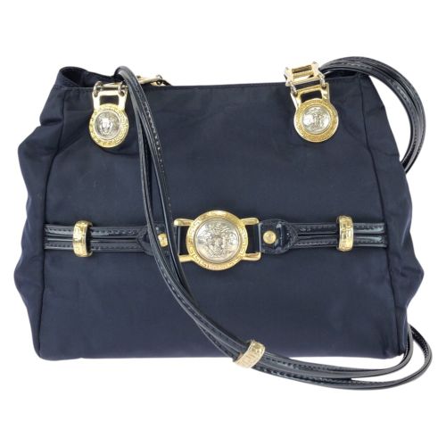 Nylon Patent Leather Shoulder Bag (Pre-Owned) - Versace - Modalova