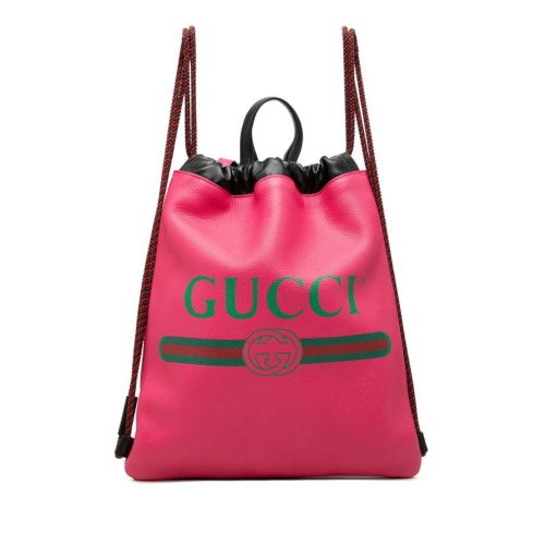 Leather Backpack Pouch (Pre-Owned) - Gucci - Modalova