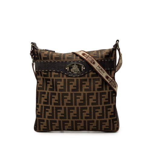 Leather Canvas Shoulder Bag (Pre-Owned) - Fendi - Modalova
