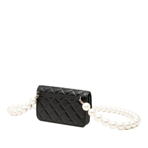 Leather Artificial Pearl Shoulder Bag (Pre-Owned) - Chanel - Modalova