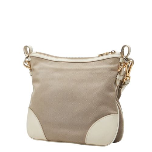 Canvas Leather Shoulder Bag (Pre-Owned) - Prada - Modalova