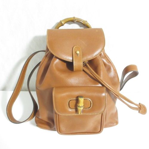 Gucci Brown Backpack (Pre-Owned) - Gucci - Modalova