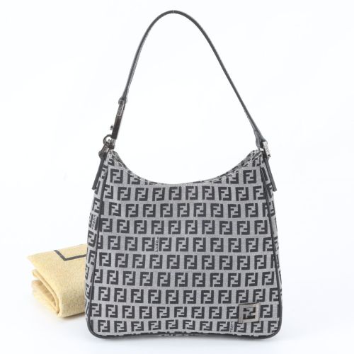 Leather Canvas Shoulder Bag Tote Bag (Pre-Owned) - Fendi - Modalova