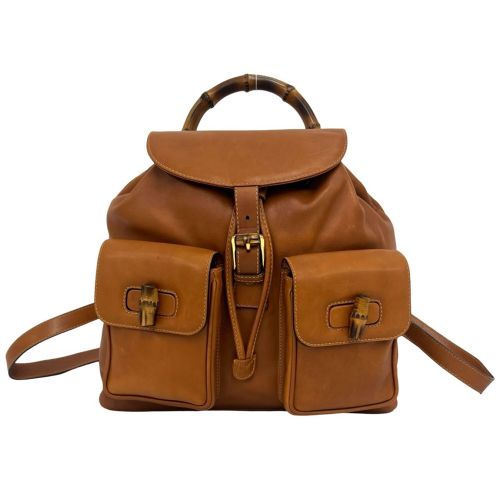 Leather Backpack (Pre-Owned) - Gucci - Modalova