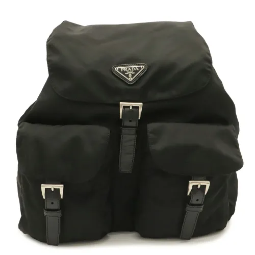 Nylon Leather Backpack (Pre-Owned) - Prada - Modalova