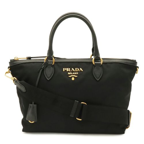 Nylon Leather Handbag Shoulder Bag Tote Bag (Pre-Owned) - Prada - Modalova