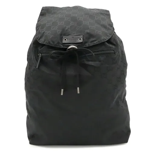 Nylon Leather Backpack (Pre-Owned) - Gucci - Modalova