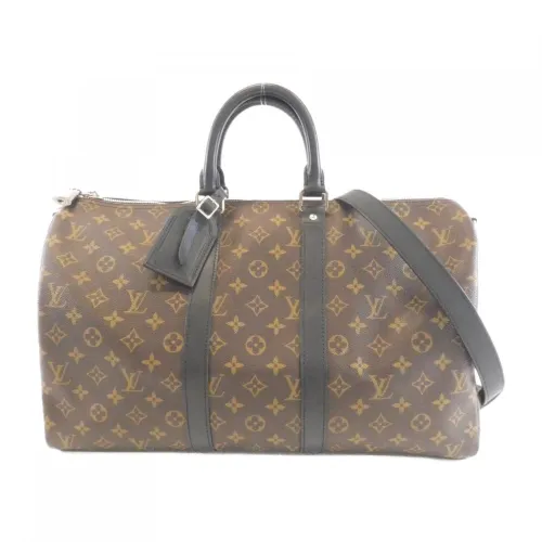 Monogram Macassar Coated Canvas Boston Bag (Pre-Owned) - Louis Vuitton - Modalova