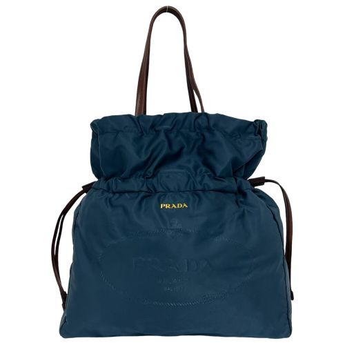Nylon Leather Shoulder Bag Tote Bag (Pre-Owned) - Prada - Modalova