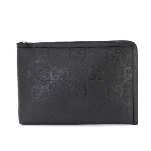 Leather Clutch Bag Document Case (Pre-Owned) - Gucci - Modalova