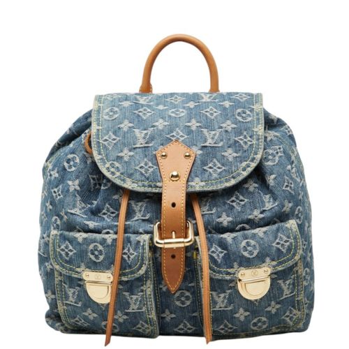 Denim Leather Backpack (Pre-Owned) - Louis Vuitton - Modalova