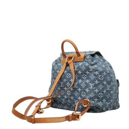 Denim Leather Backpack (Pre-Owned) - Louis Vuitton - Modalova