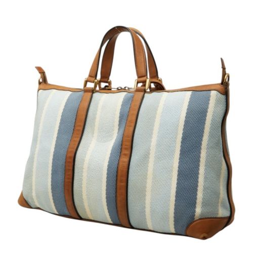 Canvas Leather Boston Bag Shoulder Bag (Pre-Owned) - Gucci - Modalova