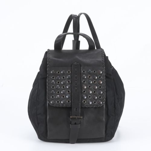 Leather Nylon Backpack (Pre-Owned) - Prada - Modalova