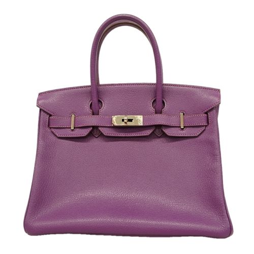 Chevre Leather Handbag (Pre-Owned) - Hermes - Modalova