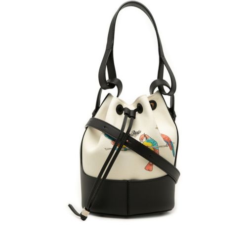 Canvas Leather Shoulder Bag (Pre-Owned) - Loewe - Modalova