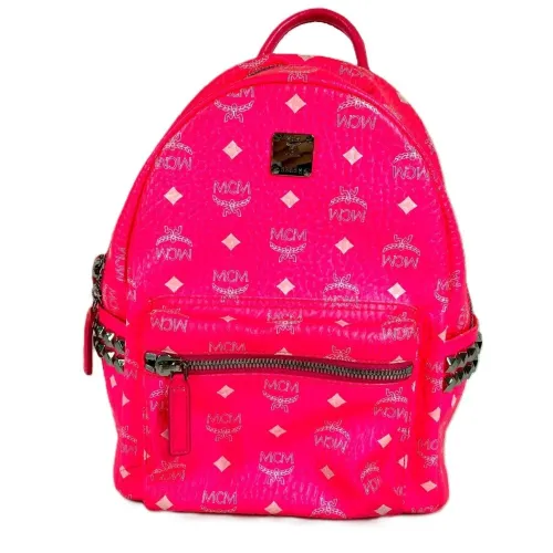 Leather Backpack (Pre-Owned) - MCM - Modalova
