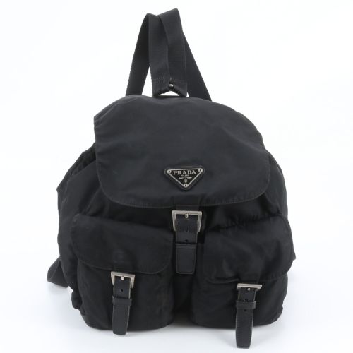 Leather Nylon Backpack (Pre-Owned) - Prada - Modalova
