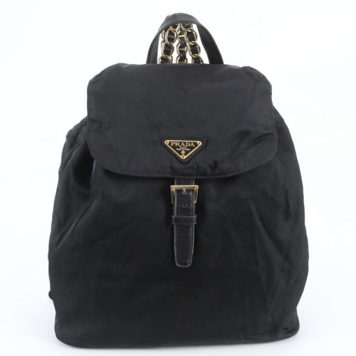 Leather Nylon Backpack (Pre-Owned) - Prada - Modalova