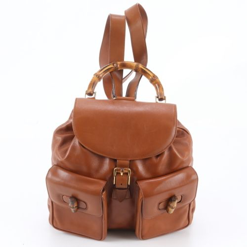 Leather Backpack (Pre-Owned) - Gucci - Modalova