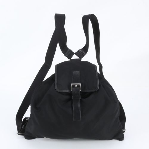 Leather Nylon Backpack (Pre-Owned) - Prada - Modalova