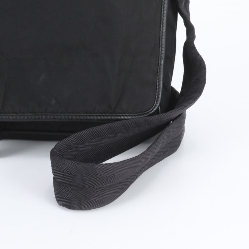 Leather Nylon Messenger Bag Shoulder Bag (Pre-Owned) - Prada - Modalova