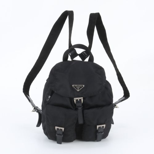 Leather Nylon Backpack (Pre-Owned) - Prada - Modalova