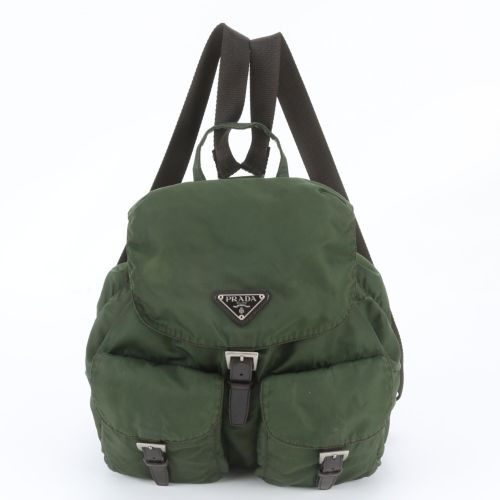 Leather Nylon Backpack (Pre-Owned) - Prada - Modalova