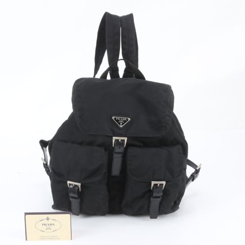 Leather Nylon Backpack (Pre-Owned) - Prada - Modalova