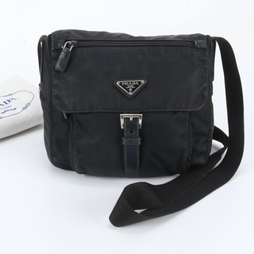 Leather Nylon Shoulder Bag (Pre-Owned) - Prada - Modalova