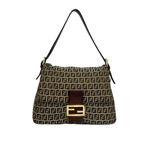 Canvas Leather Shoulder Bag (Pre-Owned) - Fendi - Modalova