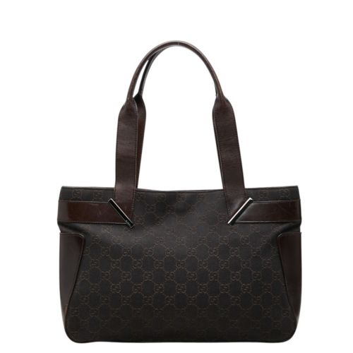 Canvas Leather Tote Bag (Pre-Owned) - Gucci - Modalova