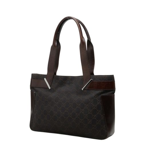 Canvas Leather Tote Bag (Pre-Owned) - Gucci - Modalova