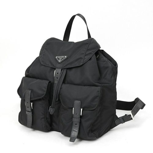 Leather Fabric Backpack (Pre-Owned) - Prada - Modalova