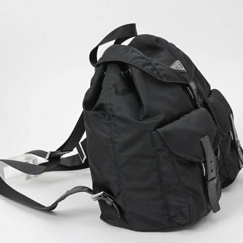 Leather Fabric Backpack (Pre-Owned) - Prada - Modalova