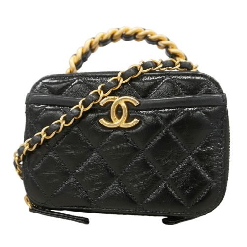 Leather Vanity Bag (Pre-Owned) - Chanel - Modalova