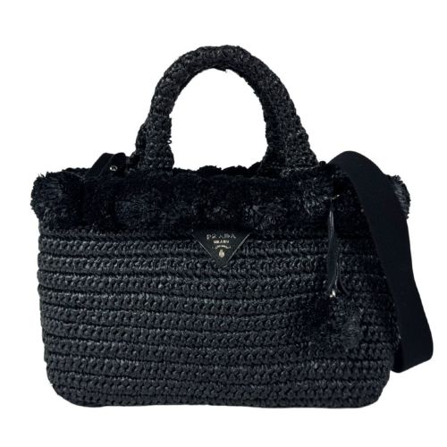 Raffia Handbag Shoulder Bag (Pre-Owned) - Prada - Modalova