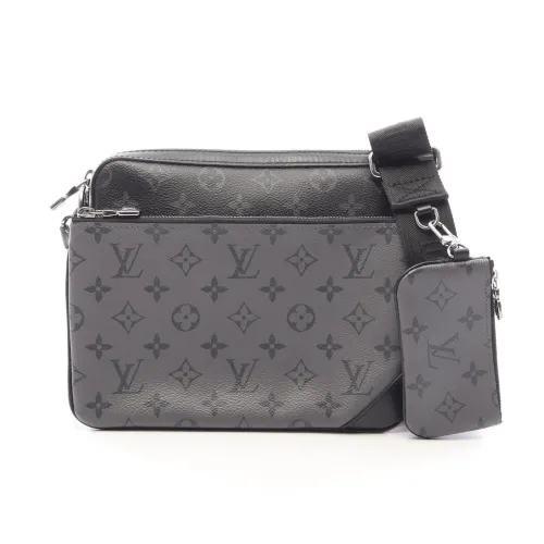 Coated Canvas Pvc Monogram Eclipse Leather Handbag Shoulder Bag (Pre-Owned) - Louis Vuitton - Modalova