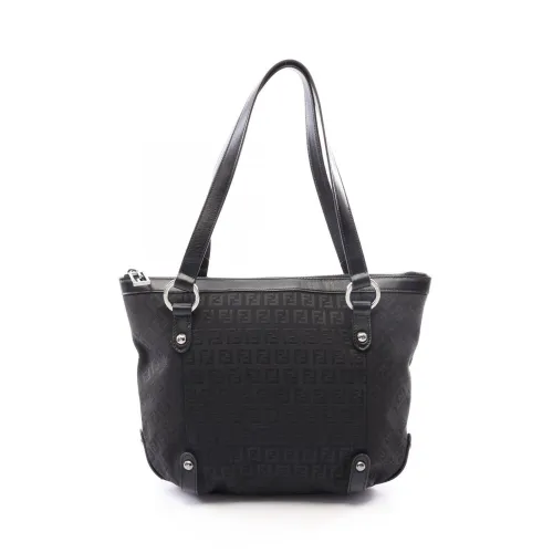 Canvas Leather Handbag Shoulder Bag (Pre-Owned) - Fendi - Modalova